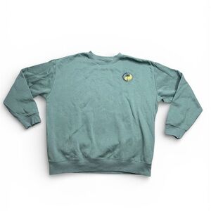 Billabong Graphic Range Surfing Mens Green Crew Neck Sweatshirt Pullover XL Surf